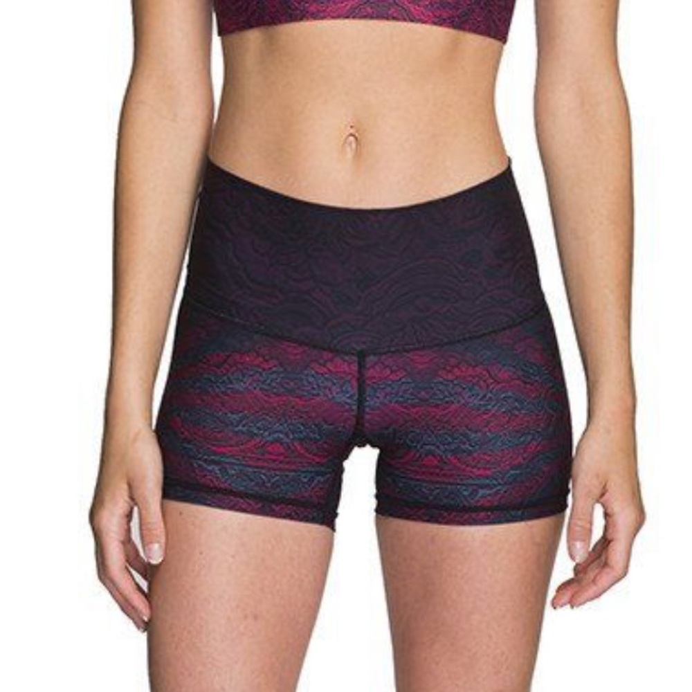 Niyama Sol High Waist Black and Red Shorts